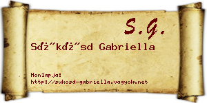 Sükösd Gabriella névjegykártya